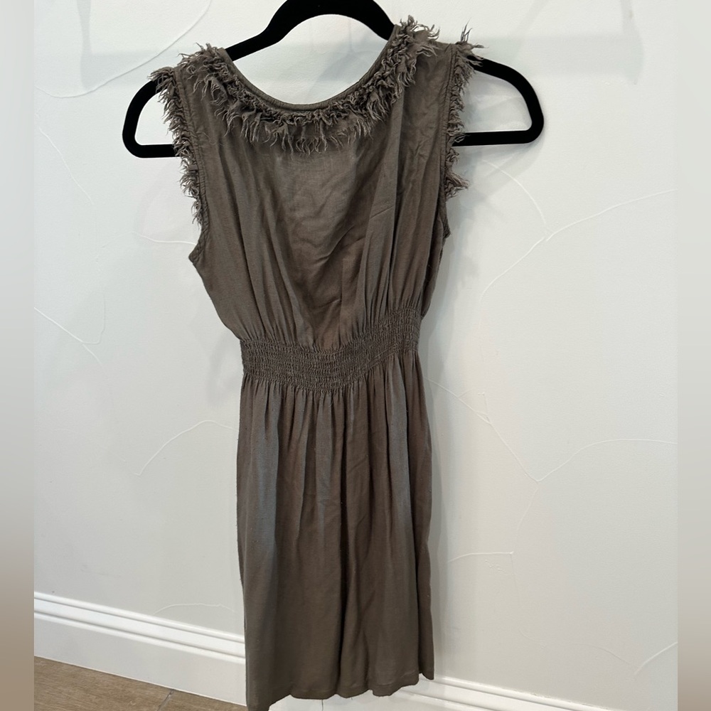 Brown Ruffle Boutique Dress - Small - Picture 4 of 6